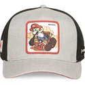 graue-und-schwarze-trucker-kappe-mario-kart-smk3-vro-super-mario-bros-von-capslab