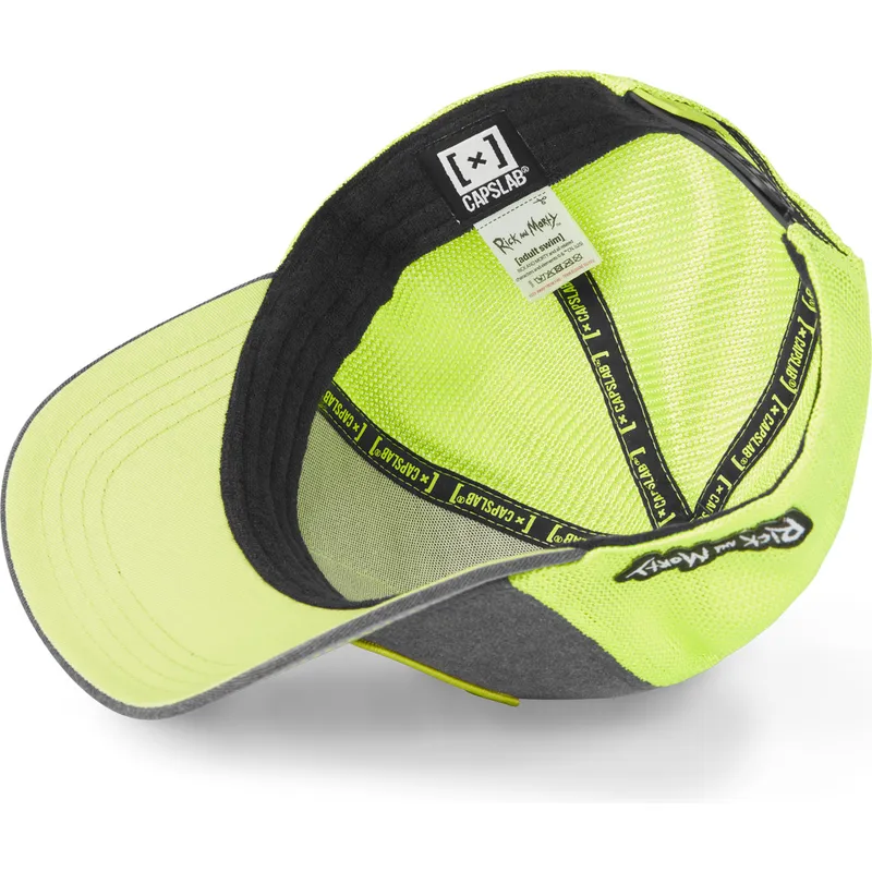 graue-und-gelbe-trucker-kappe-rick-und-morty-rem6-loo-von-capslab graue-und-gelbe-trucker-kappe-rick-und-morty-rem6-loo-von-capslab