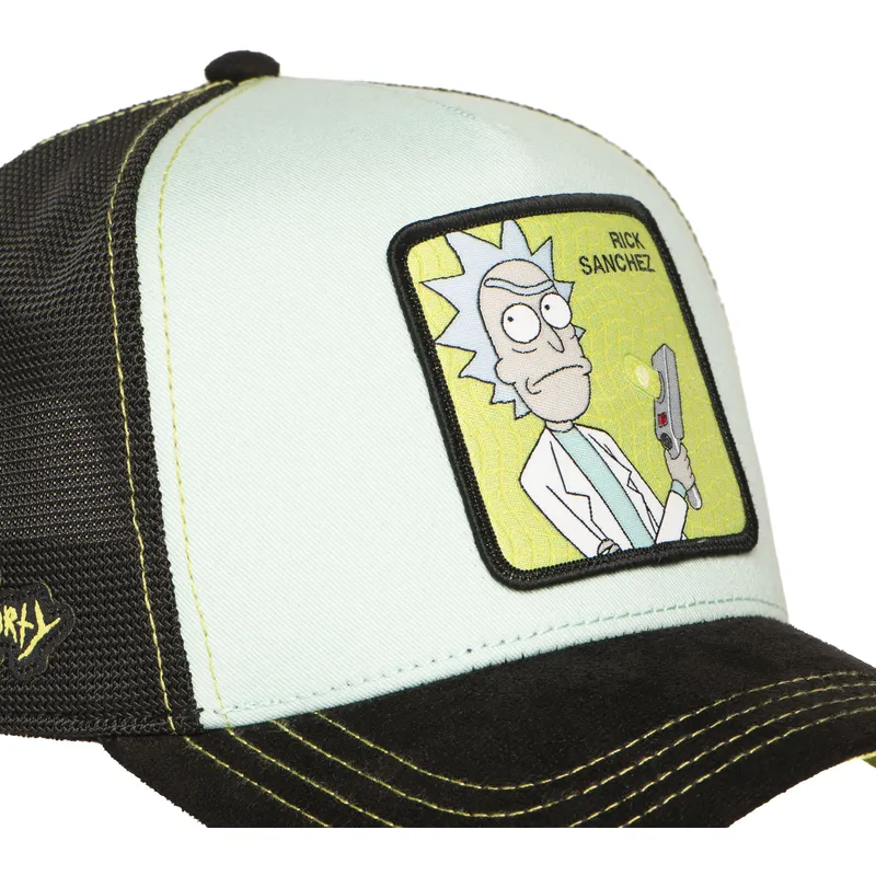 trucker-cap-blau-und-schwarz-rick-sanchez-rem6-gun-rick-and-morty-von-capslab