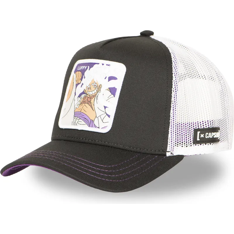 trucker-cap-schwarz-und-weiss-monkey-d-luffy-op6-gea-one-piece-von-capslab
