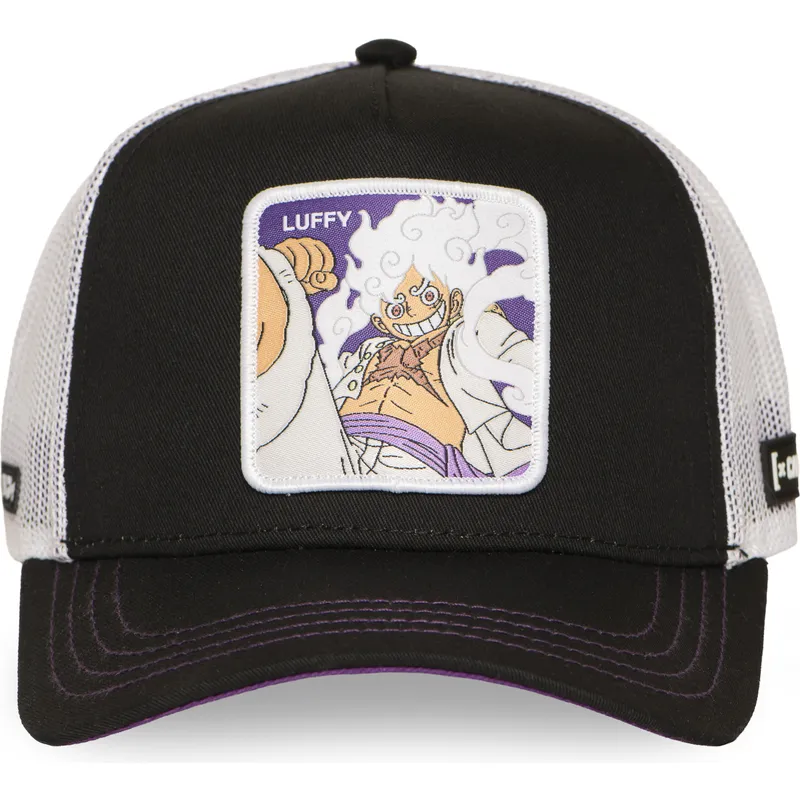 trucker-cap-schwarz-und-weiss-monkey-d-luffy-op6-gea-one-piece-von-capslab