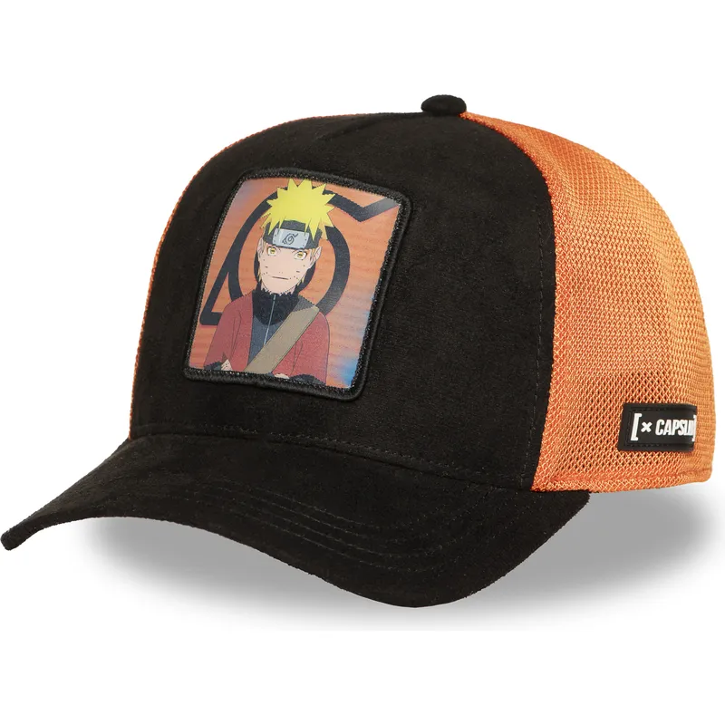 schwarze-und-orangefarbene-trucker-kappe-naruto-uzumaki-ns5-sag-naruto-von-capslab schwarze-und-orangefarbene-trucker-kappe-naruto-uzumaki-ns5-sag-naruto-von-capslab