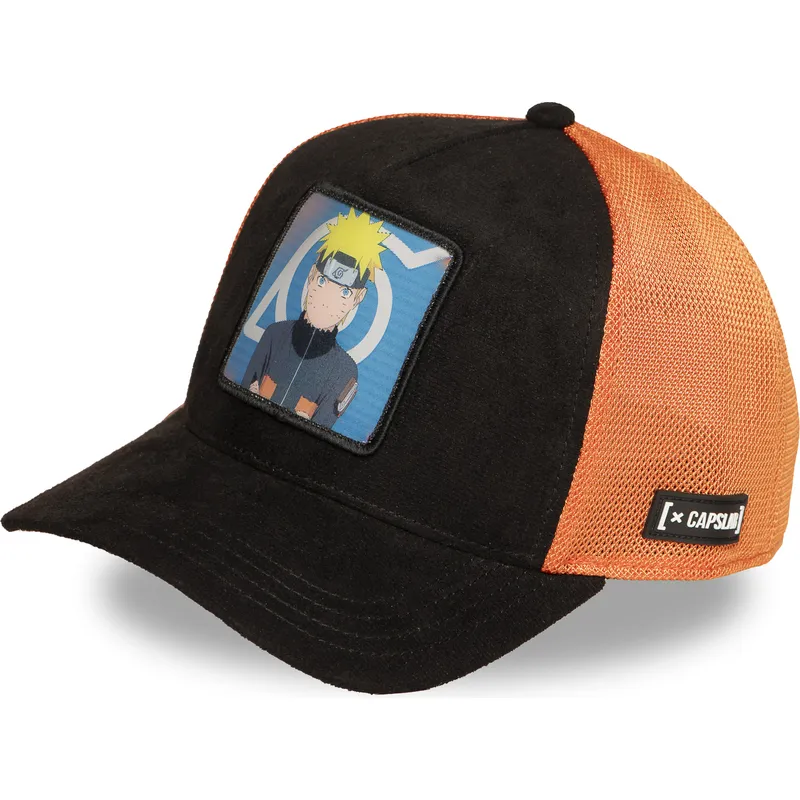 schwarze-und-orangefarbene-trucker-kappe-naruto-uzumaki-ns5-sag-naruto-von-capslab schwarze-und-orangefarbene-trucker-kappe-naruto-uzumaki-ns5-sag-naruto-von-capslab