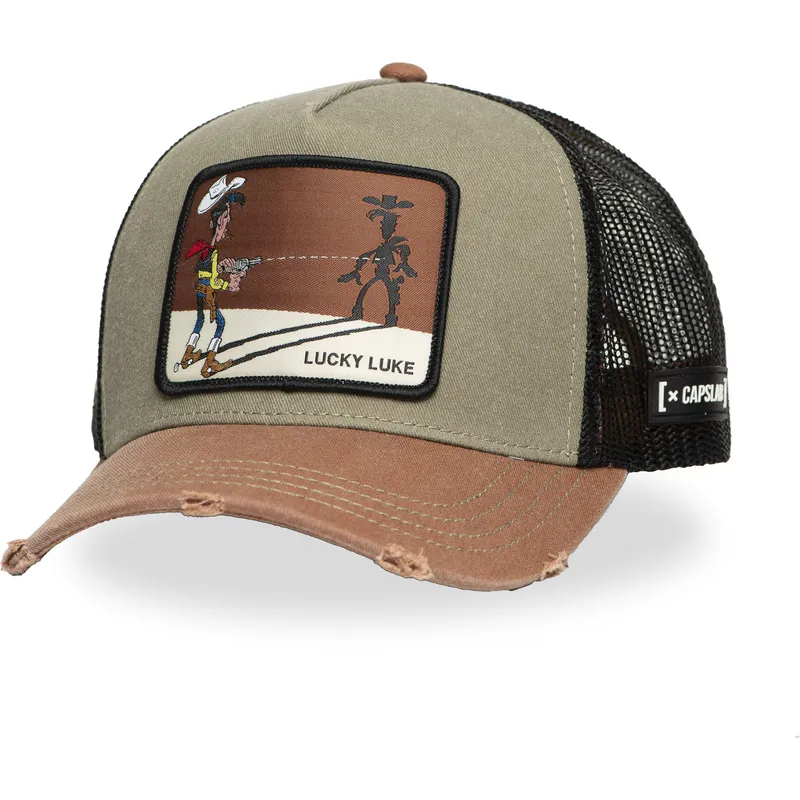 mehrfarbige-trucker-kappe-lucky-luke-lck-cow-von-capslab mehrfarbige-trucker-kappe-lucky-luke-lck-cow-von-capslab