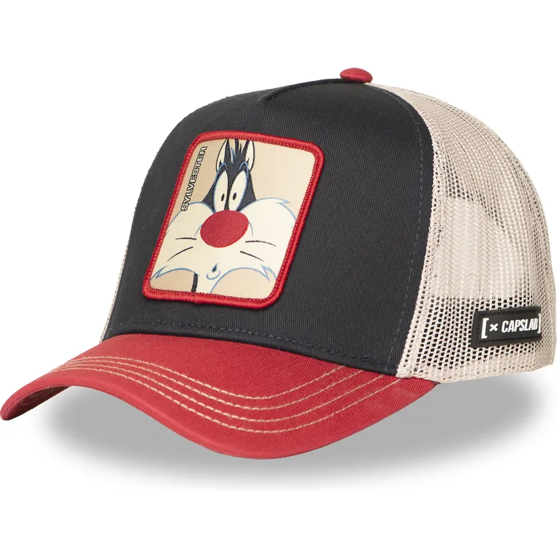 mehrfarbige-trucker-kappe-silvester-loo12-syl-looney-tunes-von-capslab