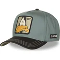 grune-und-schwarze-gebogene-snapback-kappe-daffy-duck-loo12-daf2-looney-tunes-von-capslab