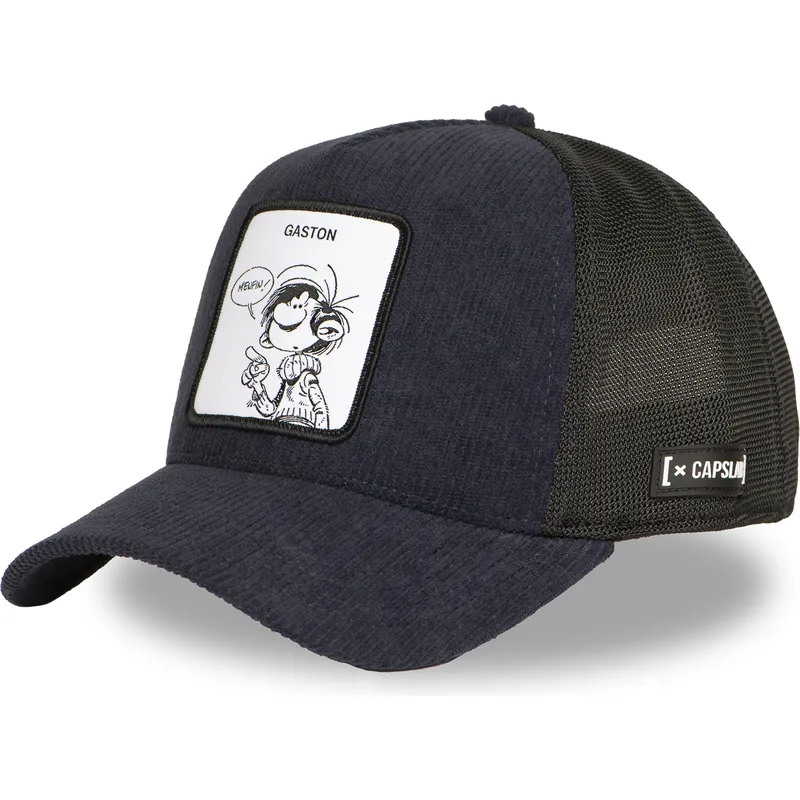 trucker-cap-marineblau-und-schwarz-gaston-lagaffe-glg2-gbd-von-capslab