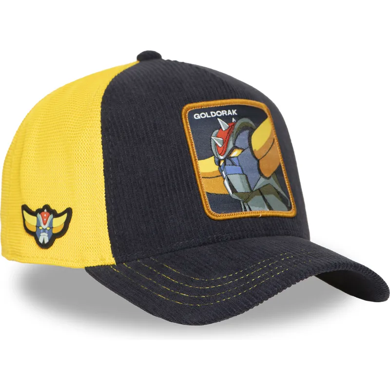 trucker-cap-marineblau-und-gelb-robot-grendizer-goldorak-gol6-gol-robot-grendizer-von-capslab