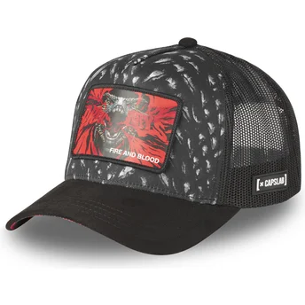 Mützen gebogen schwarz snapback Fire And Blood GOT BLO Dracarys Spiel der Throne von Capslab