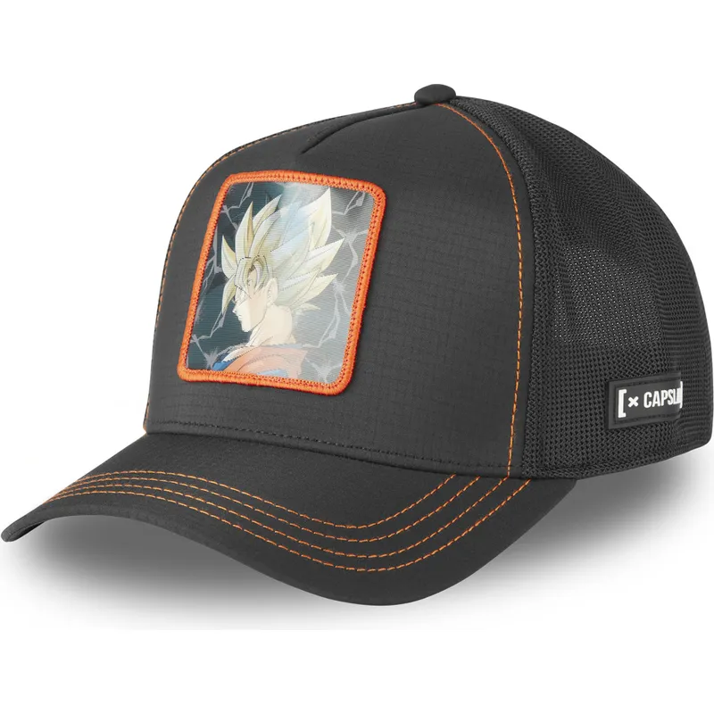schwarze-trucker-kappe-son-goku-dbs7-ssj-dragon-ball-von-capslab schwarze-trucker-kappe-son-goku-dbs7-ssj-dragon-ball-von-capslab