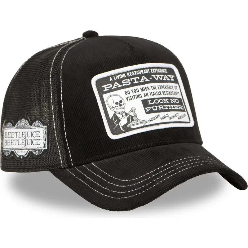 schwarze-trucker-cap-pasta-way-btj-pas-beetlejuice-von-capslab