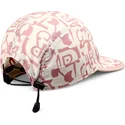 casquette-courbee-beige-et-rose-simple-aztek-soft-fc-djinns
