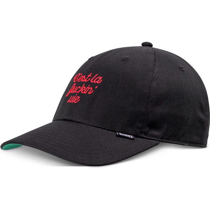 schwarze-verstellbare-curved-cap-cest-la-fuckin-vie-von-djinns