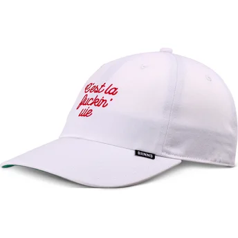 Casquette courbée blanche ajustable Cest La Fuckin Vie Djinns