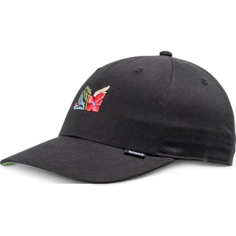 Casquette courbée noire ajustable M-Flowers Djinns