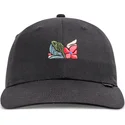 casquette-courbee-noire-ajustable-m-flowers-djinns