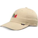 casquette-courbee-beige-ajustable-m-flowers-djinns
