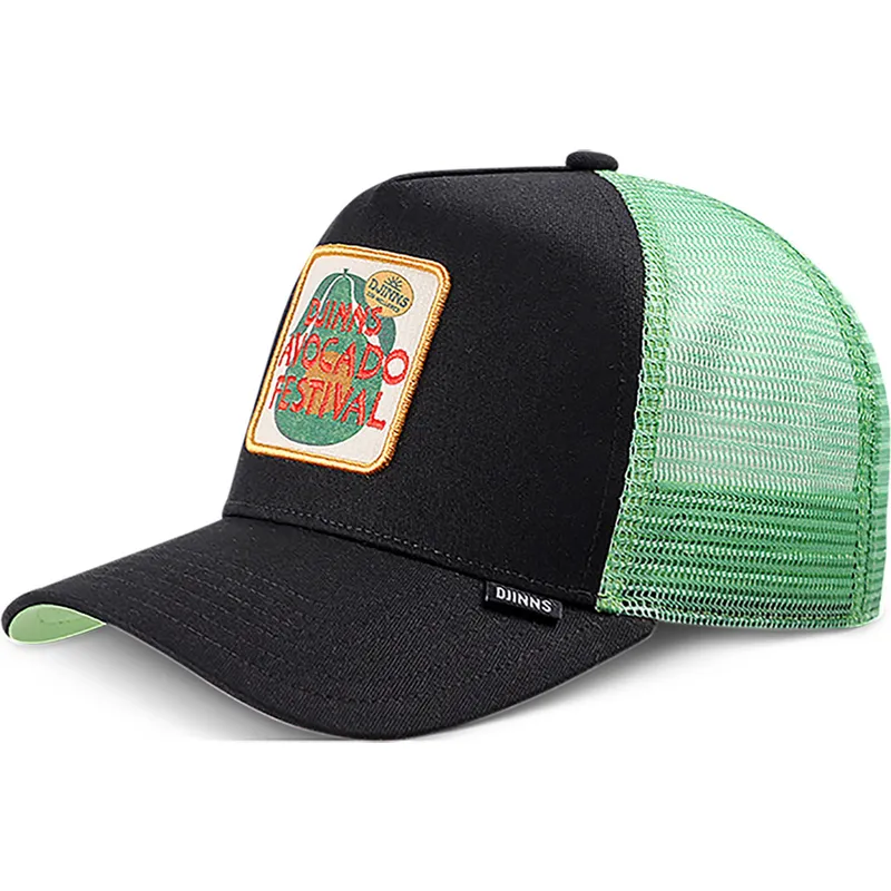 schwarze-und-grune-trucker-cap-avocado-festival-hft-von-djinns schwarze-und-grune-trucker-cap-avocado-festival-hft-von-djinns