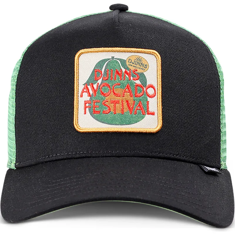 schwarze-und-grune-trucker-cap-avocado-festival-hft-von-djinns schwarze-und-grune-trucker-cap-avocado-festival-hft-von-djinns