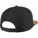 schwarze-und-braune-snapback-flatcap-honey-knit-von-djinns