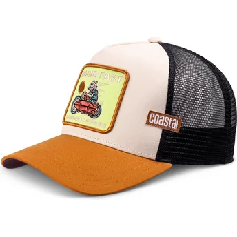 Mützen gebogen braun snapback Riding Fast HFT von Coastal