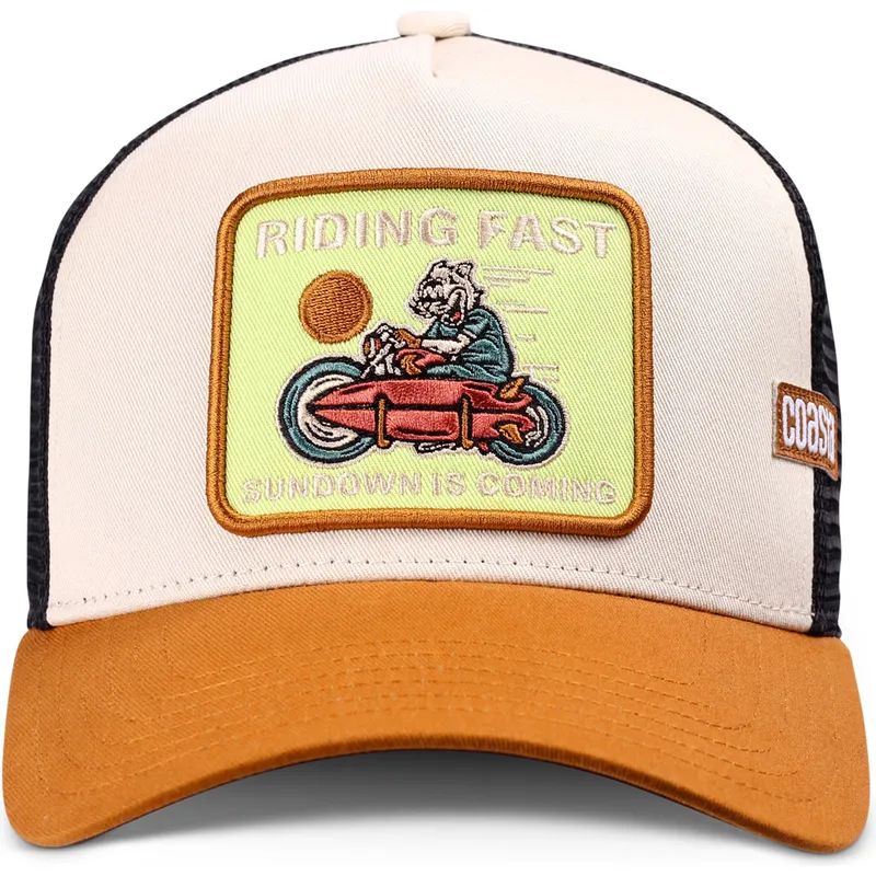 braune-trucker-kappe-riding-fast-hft-von-coastal