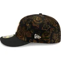 schwarze-gebogene-angepasste-kappe-59fifty-low-profile-floral-cord-three-looms-printed-corduroy-der-new-york-yankees-mlb-von-new