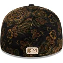 schwarze-gebogene-angepasste-59fifty-low-profile-floral-cord-three-looms-printed-corduroy-kappe-der-atlanta-braves-mlb-von-new-e