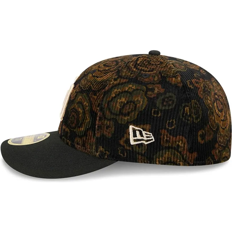 schwarze-gebogene-angepasste-59fifty-low-profile-floral-cord-three-looms-printed-corduroy-kappe-der-san-diego-padres-mlb-von-new