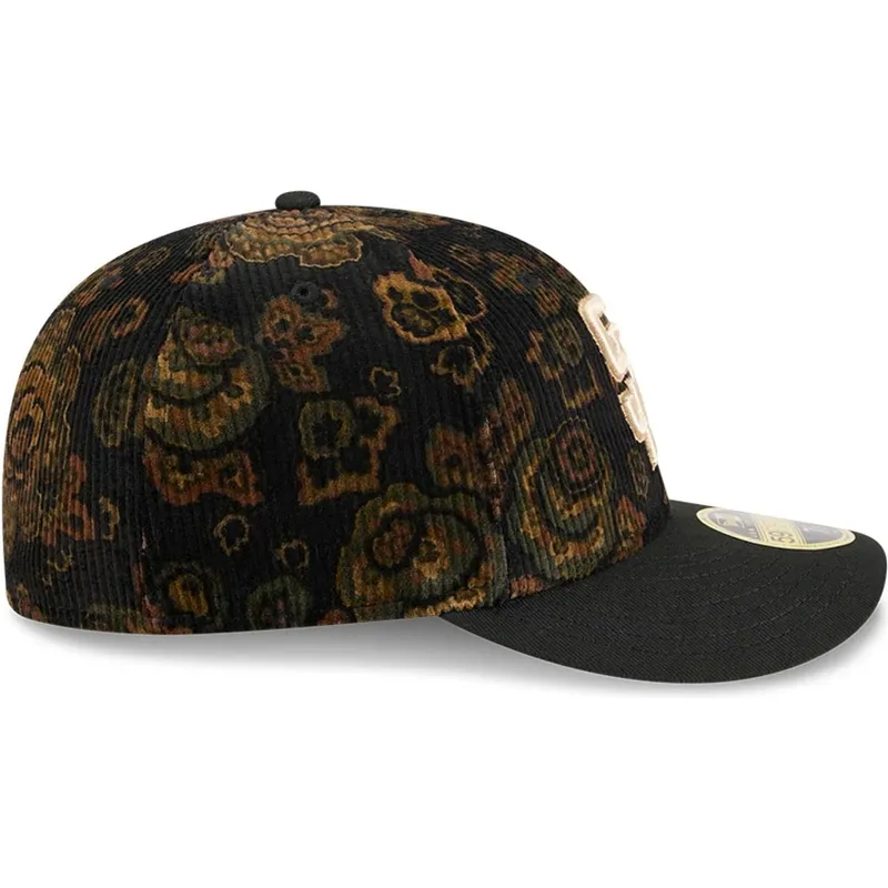 schwarze-gebogene-angepasste-59fifty-low-profile-floral-cord-three-looms-printed-corduroy-kappe-der-san-diego-padres-mlb-von-new