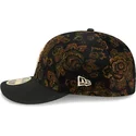 casquette-courbee-noire-ajustee-59fifty-low-profile-floral-cord-three-looms-printed-corduroy-boston-red-sox-mlb-new-era