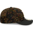 casquette-courbee-noire-ajustee-59fifty-low-profile-floral-cord-three-looms-printed-corduroy-boston-red-sox-mlb-new-era