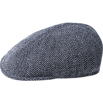 Baskenmützen marineblau Pattern Flexfit Marled Navy von Kangol
