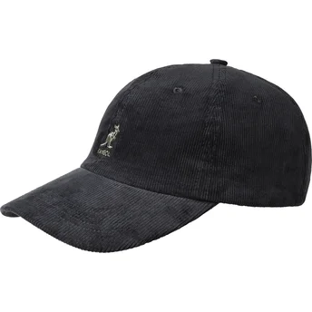 Mützen gebogen schwarz verstellbares band Cord Baseball Black von Kangol