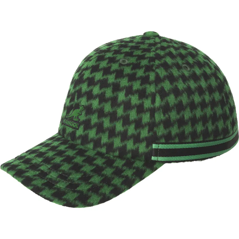 grune-verstellbare-gebogene-kappe-block-zig-baseball-green-von-kangol grune-verstellbare-gebogene-kappe-block-zig-baseball-green-von-kangol