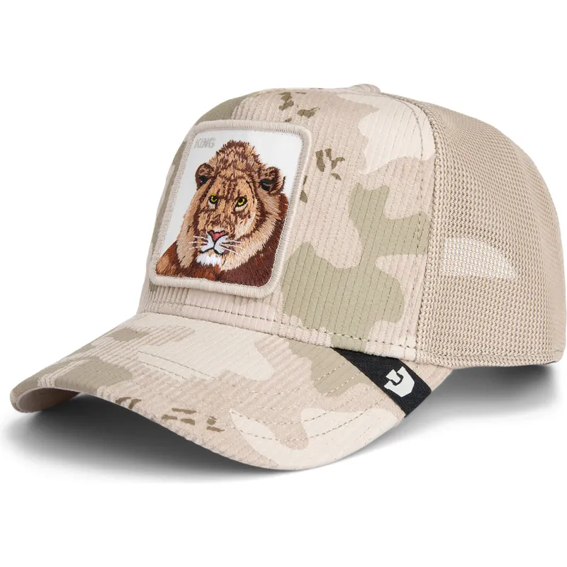 trucker-cap-beige-lowe-king-corduroy-camo-the-farm-von-goorin-bros trucker-cap-beige-lowe-king-corduroy-camo-the-farm-von-goorin-bros