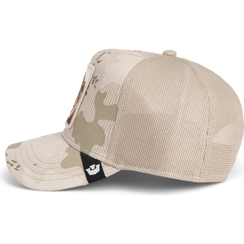 trucker-cap-beige-lowe-king-corduroy-camo-the-farm-von-goorin-bros trucker-cap-beige-lowe-king-corduroy-camo-the-farm-von-goorin-bros