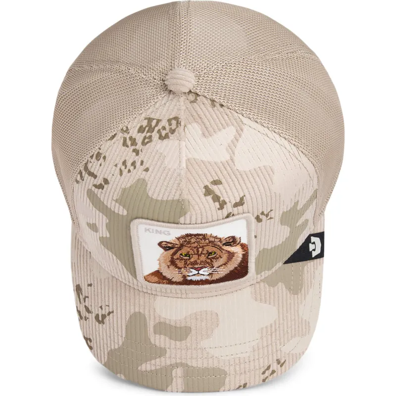 trucker-cap-beige-lowe-king-corduroy-camo-the-farm-von-goorin-bros trucker-cap-beige-lowe-king-corduroy-camo-the-farm-von-goorin-bros