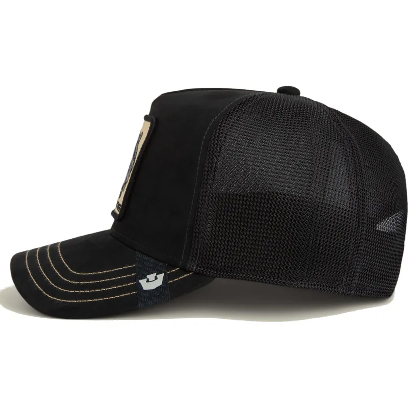 trucker-cap-schwarz-panther-panther-golden-suede-the-farm-von-goorin-bros