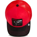 trucker-cap-rot-und-schwarz-buffel-ruthless-buffalo-suede-the-farm-von-goorin-bros