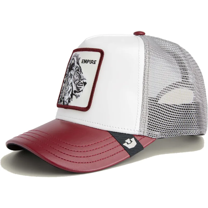 trucker-cap-weiss-und-rot-lowe-empire-courtside-the-farm-von-goorin-bros trucker-cap-weiss-und-rot-lowe-empire-courtside-the-farm-von-goorin-bros