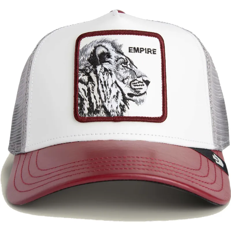 trucker-cap-weiss-und-rot-lowe-empire-courtside-the-farm-von-goorin-bros trucker-cap-weiss-und-rot-lowe-empire-courtside-the-farm-von-goorin-bros