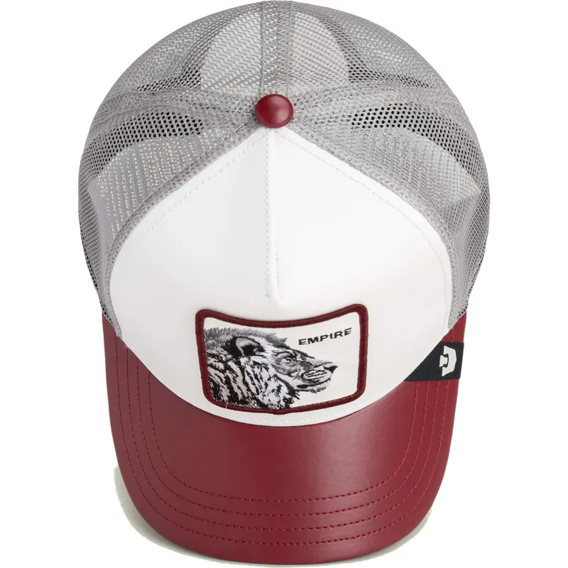 trucker-cap-weiss-und-rot-lowe-empire-courtside-the-farm-von-goorin-bros trucker-cap-weiss-und-rot-lowe-empire-courtside-the-farm-von-goorin-bros