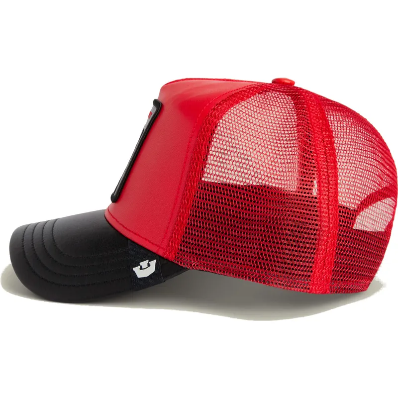 trucker-cap-rot-und-schwarz-katze-misfit-courtside-the-farm-von-goorin-bros