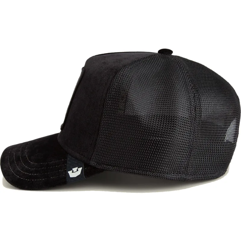 schwarze-trucker-kappe-panther-iced-panther-jewel-tones-the-farm-von-goorin-bros