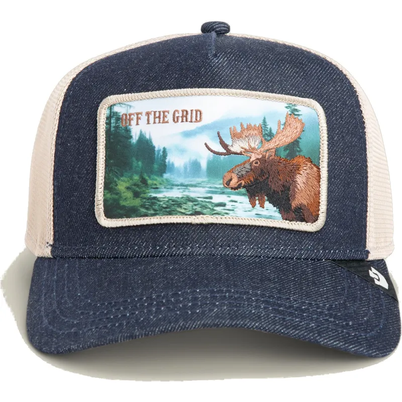 trucker-cap-blau-und-weiss-elch-off-the-grid-staycation-homestead-the-farm-von-goorin-bros trucker-cap-blau-und-weiss-elch-off-the-grid-staycation-homestead-the-farm-von-goorin-bros