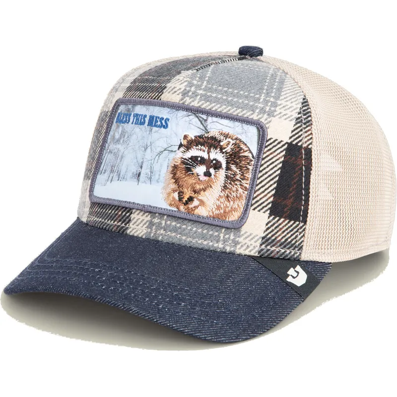 trucker-cap-blau-waschbar-bless-this-mess-free-spirited-homestead-the-farm-von-goorin-bros trucker-cap-blau-waschbar-bless-this-mess-free-spirited-homestead-the-farm-von-goorin-bros