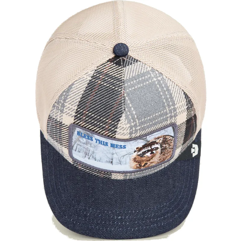 trucker-cap-blau-waschbar-bless-this-mess-free-spirited-homestead-the-farm-von-goorin-bros trucker-cap-blau-waschbar-bless-this-mess-free-spirited-homestead-the-farm-von-goorin-bros