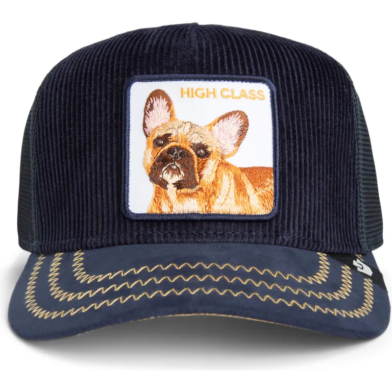trucker-cap-marineblau-hund-franzosische-bulldogge-high-class-remix-the-farm-von-goorin-bros trucker-cap-marineblau-hund-franzosische-bulldogge-high-class-remix-the-farm-von-goorin-bros