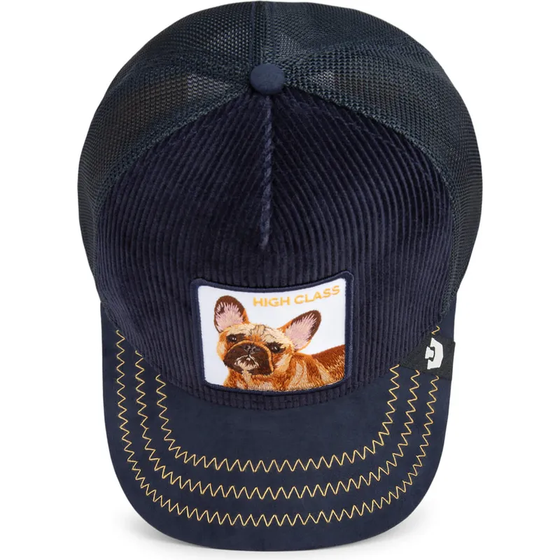 trucker-cap-marineblau-hund-franzosische-bulldogge-high-class-remix-the-farm-von-goorin-bros trucker-cap-marineblau-hund-franzosische-bulldogge-high-class-remix-the-farm-von-goorin-bros